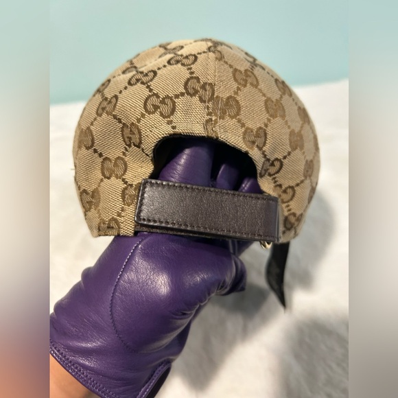 GUCCI Sheryline Baseball Cap Beige Large size. Authentic and pre-owned. - Picture 5 of 9